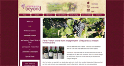 Desktop Screenshot of bordeauxetbeyond.co.uk